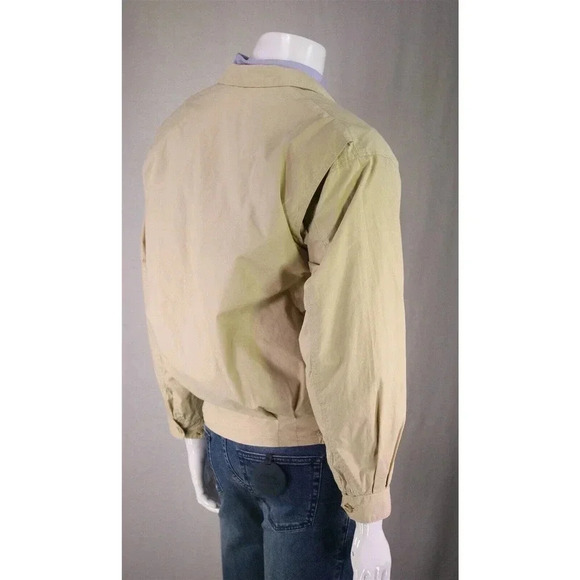 Avon House Co. Japan Tan Cotton Bomber Cafe Racer Jacket Men's Medium - Picture 6 of 9